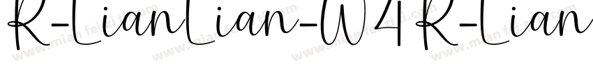 R-LianLian-W4 R-LianLian-W4字体转换